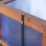 Wooden Cold Frame Greenhouse 100x65x40cm | Brown