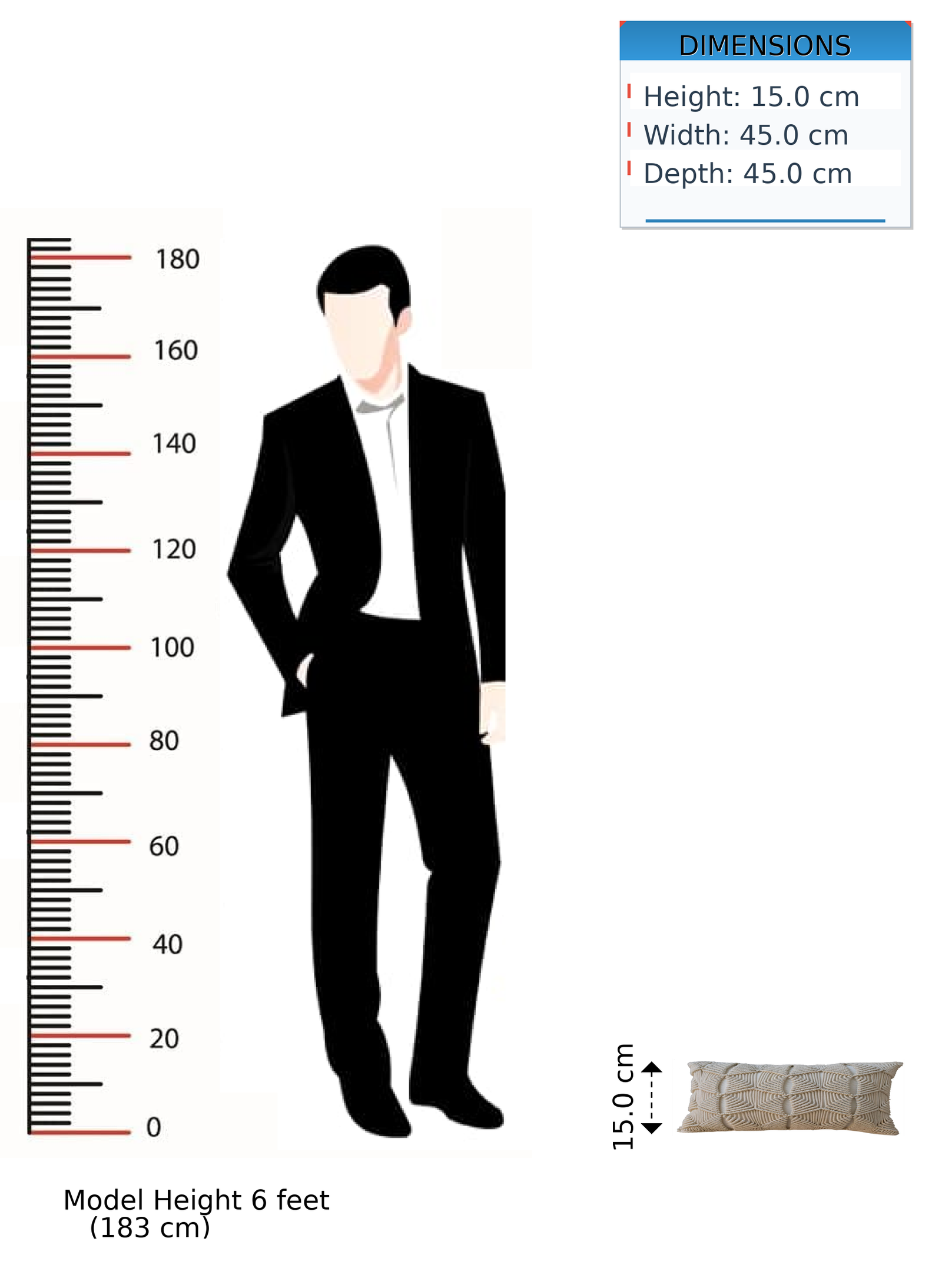 Artisan Furniture 2x Esmi Natural White Cushions