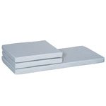 3pcs Rattan Garden Seat Cushions Pads For Patio Furniture | Gray