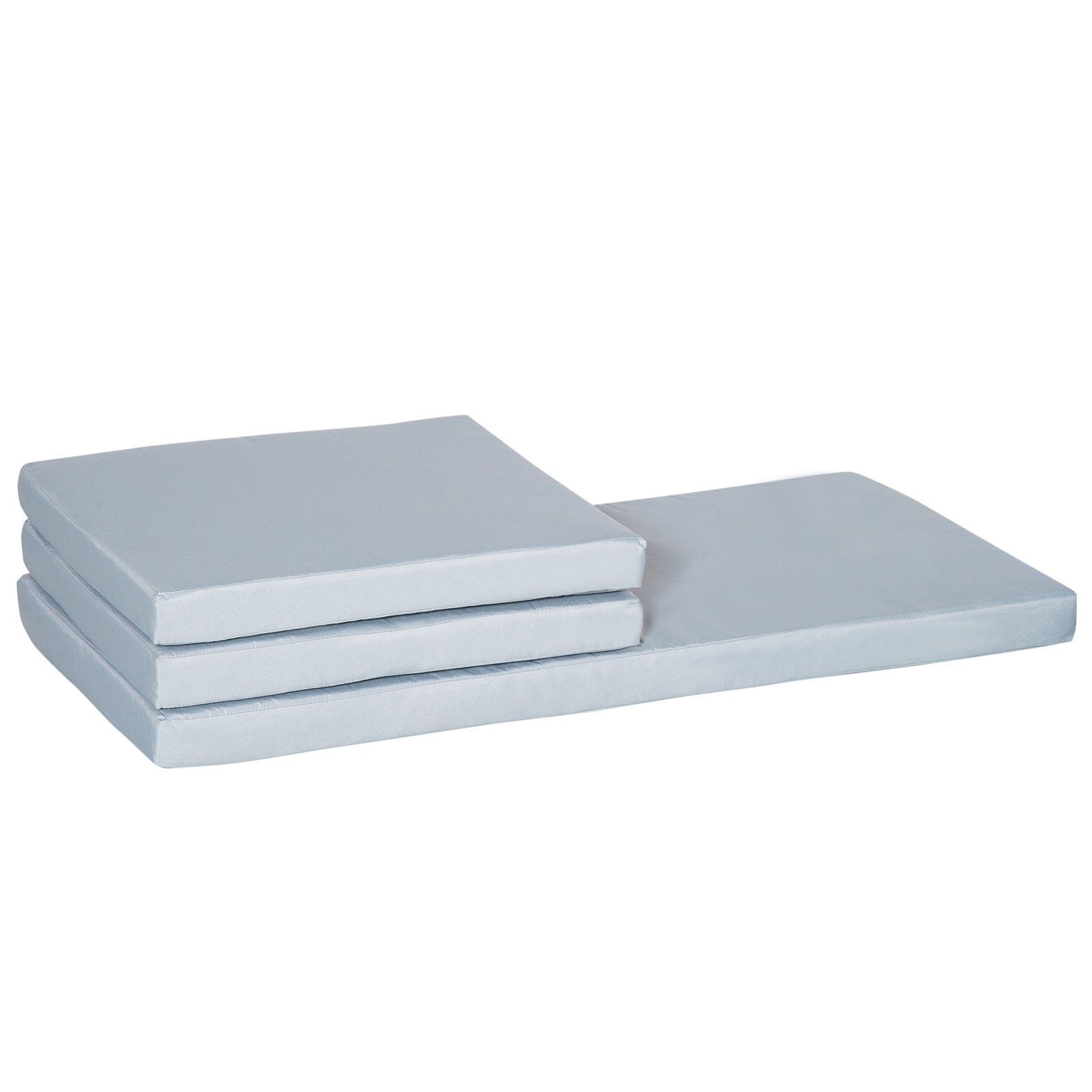 3pcs Rattan Garden Seat Cushions Pads For Patio Furniture | Gray