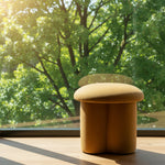 Breeins Modern Mushroom-shaped Upholstered Footstool