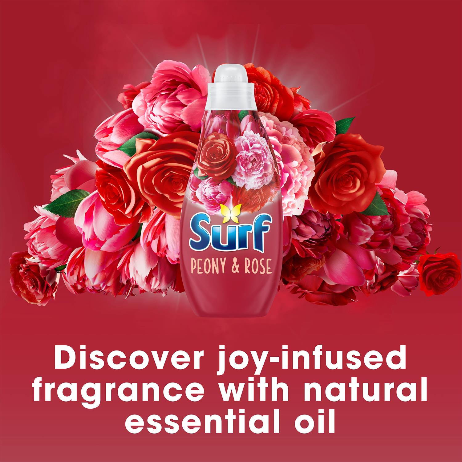Laundry Washing Liquid Detergent Peony & Rose 1.30 Litre, 48 Washes, 2pk