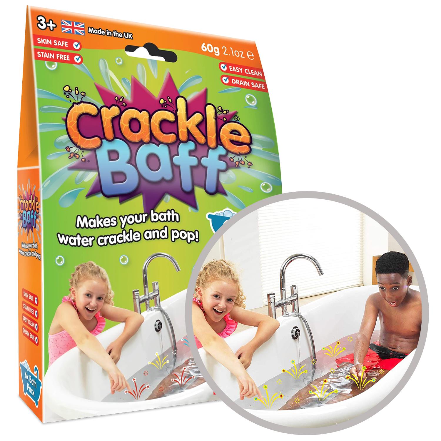 Crackle Baff Colours Make Your Bath Water Crackle & Pop