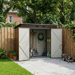 Breeins 8x4FT Outdoor Metal Storage Shed