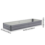 Metal Raised Bed Planter Box Large Bottomless Raised Bed Rectangular Metal Raised Garden Bed