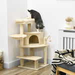 Cat Tree Tower Climbing  Activity Centre With Sisal Scratching Post | Cream