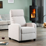 Medina Manual Push Back Recliner Armchair | Stone