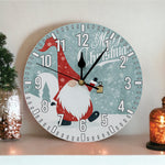 Xmas Haus Christmas Wall Clock (indoor), Santa Gonk