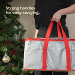Red Decoration Storage Bag Spacious Organiser With Dividers