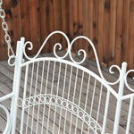 Outdoor Garden Solid Metal 2 Seat Swing Hanging Hammock