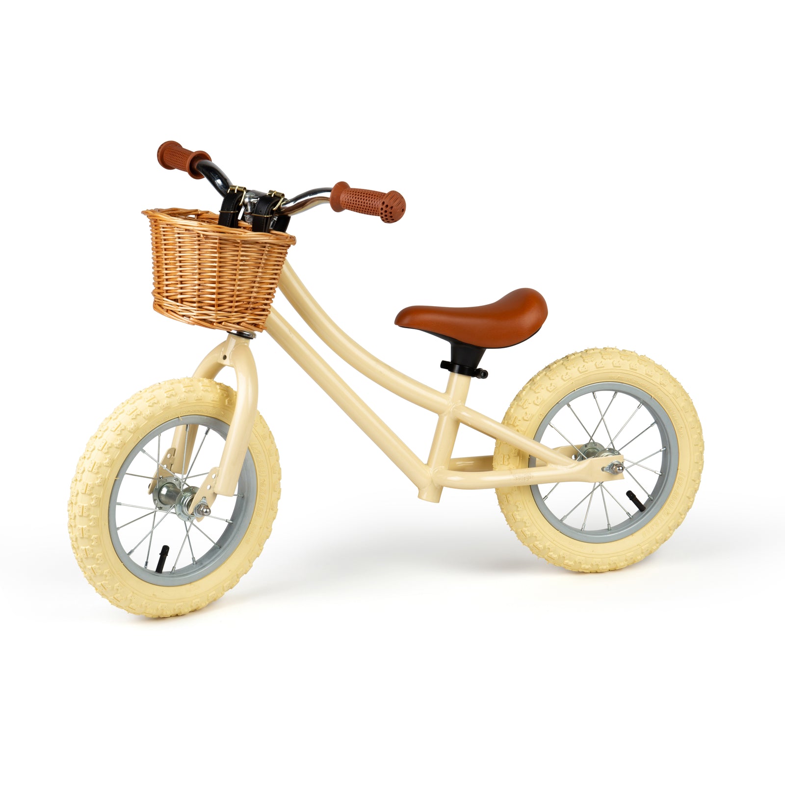 Bigjigs Toys Cream Balance Bike For Toddlers