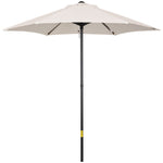 2m Parasol Patio Umbrella With 6 Ribs | Cream