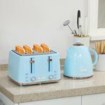1.7l Kettle Set With Crumb Tray | Blue