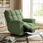 Electric Recliner Chair For Living Room – 270° Swivel, 135° Recline, Footrest, Usb & Type-c Charging | Green