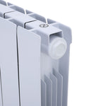 9 Fins 1500w White Electric Oil Filled Radiator Space Panel Heater With Led Screen