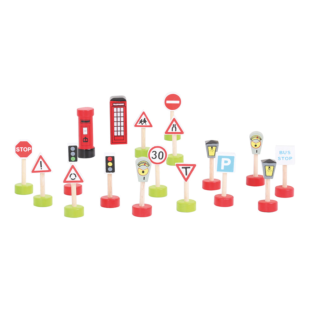 Railway Signs Pack for Wooden Train Sets
