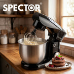 Spector Stand Mixer Electric 5l+4.5l Mixing Bowl 1500w 10 Speed Dough Hook Whisk