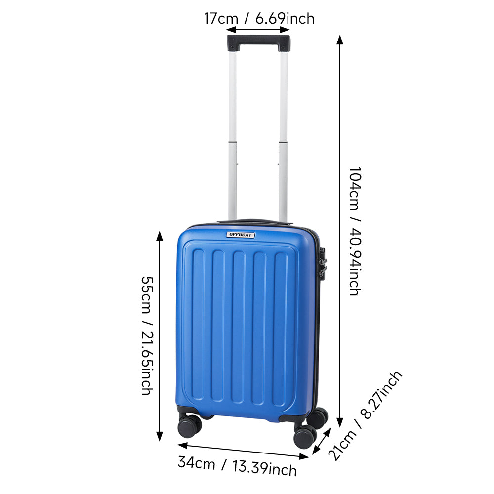Hardside Carry-on Suitcase With Spinner Wheels | Blue