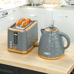 Rapid Boil Kettle & 2 Slice Toaster | Grey