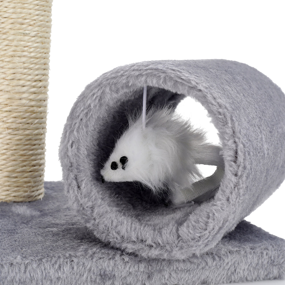 Cat Scratching Post With Toys And Tunnel