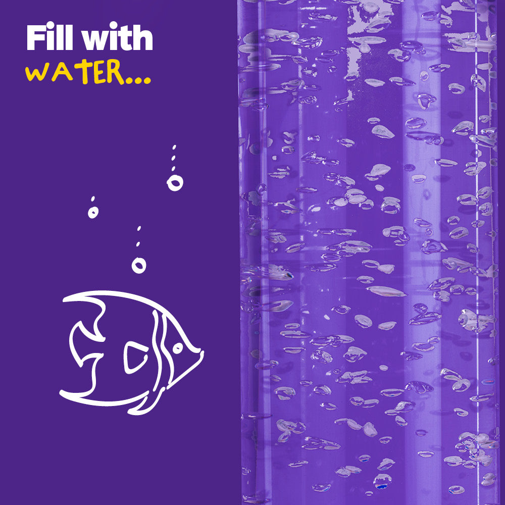 Wicked Gizmos Led Bubble Lamp 60cm Colour Changing With Fish For Home Décor