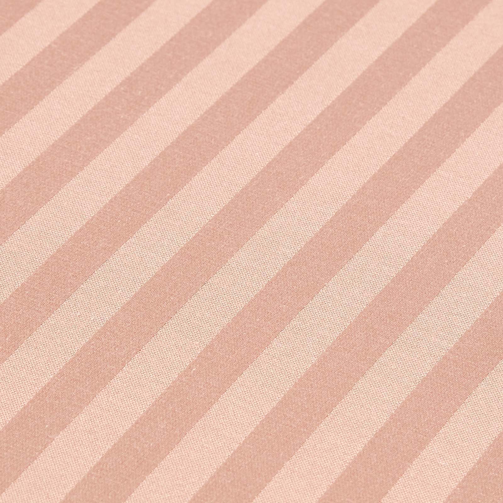 Egyptian Cotton Satin Stripe Fitted Sheet 330 Tc | Double | Taupe