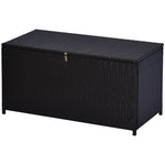 Rattan Storage Box Outdoor Indoor Wicker Cabinet Chest