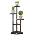 3 Tiered Plant Stand, Plant Shelf For Indoor & Outdoor | Brown
