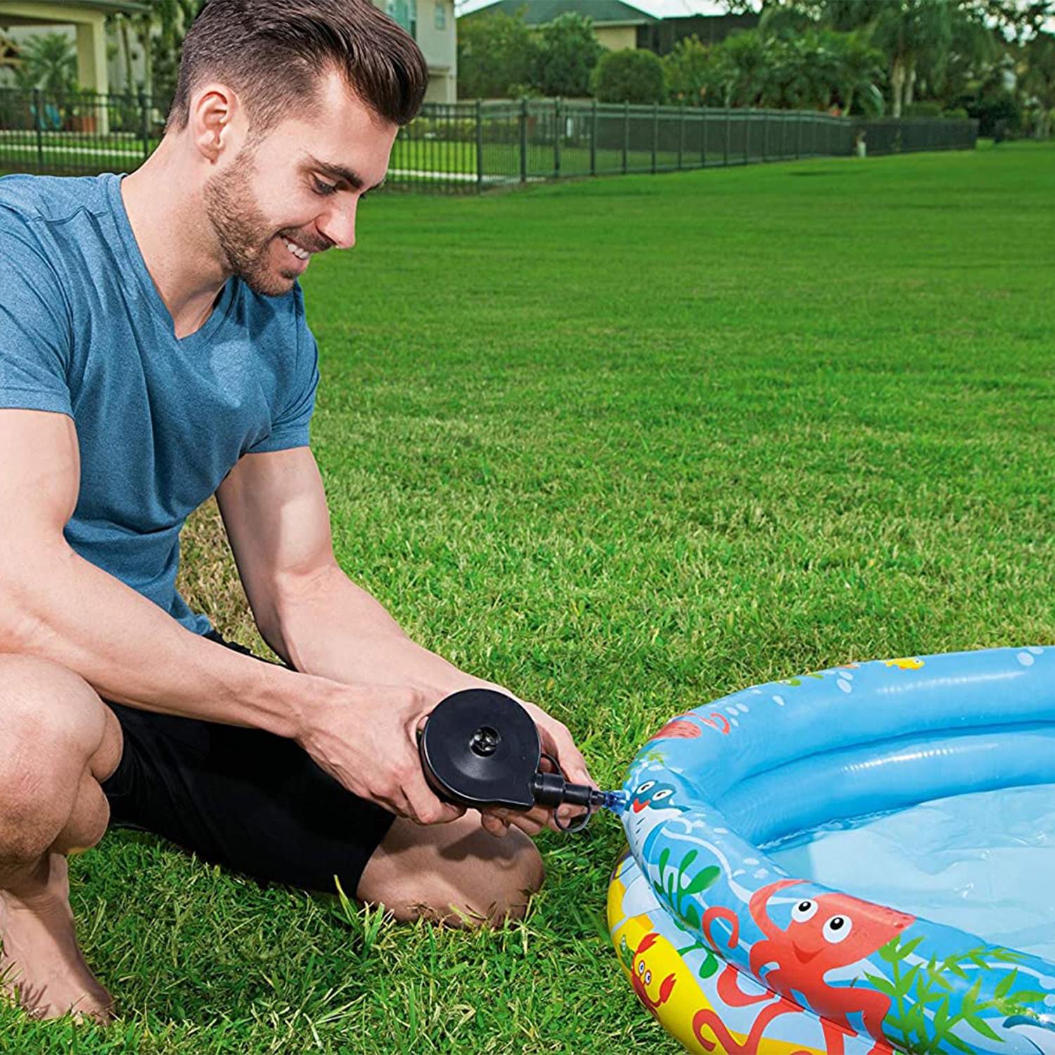 Inflatable Water Friends Kids Paddling Pool With Repair Patch, 122x20 Cm