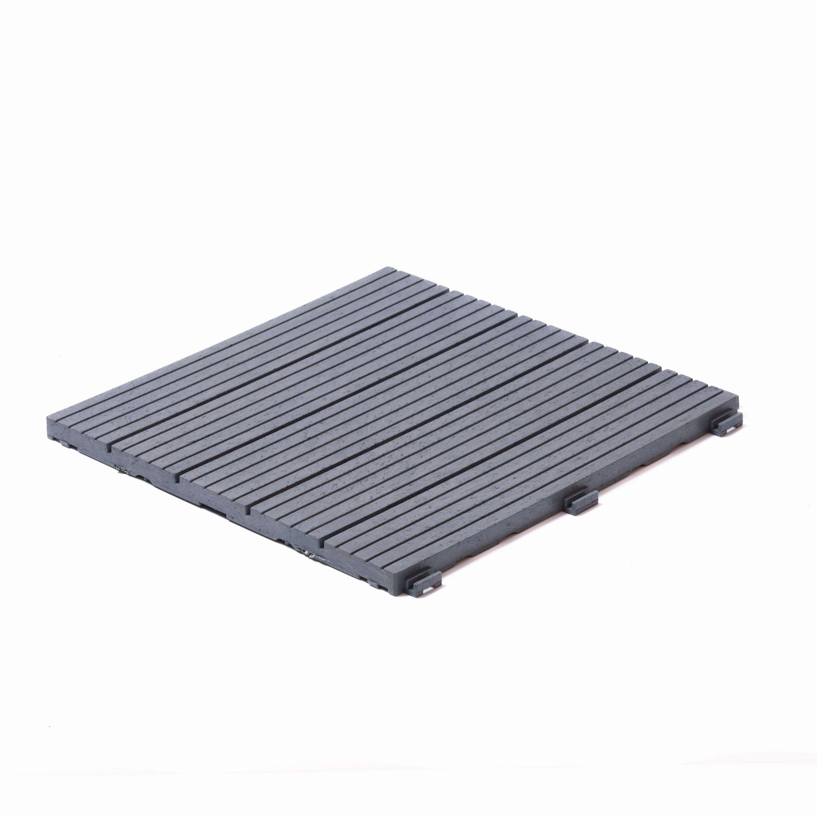 Pack Of 10 Cosmo Garden Patio Cosmopolitan Interlocking Decking Tiles | Light Grey
