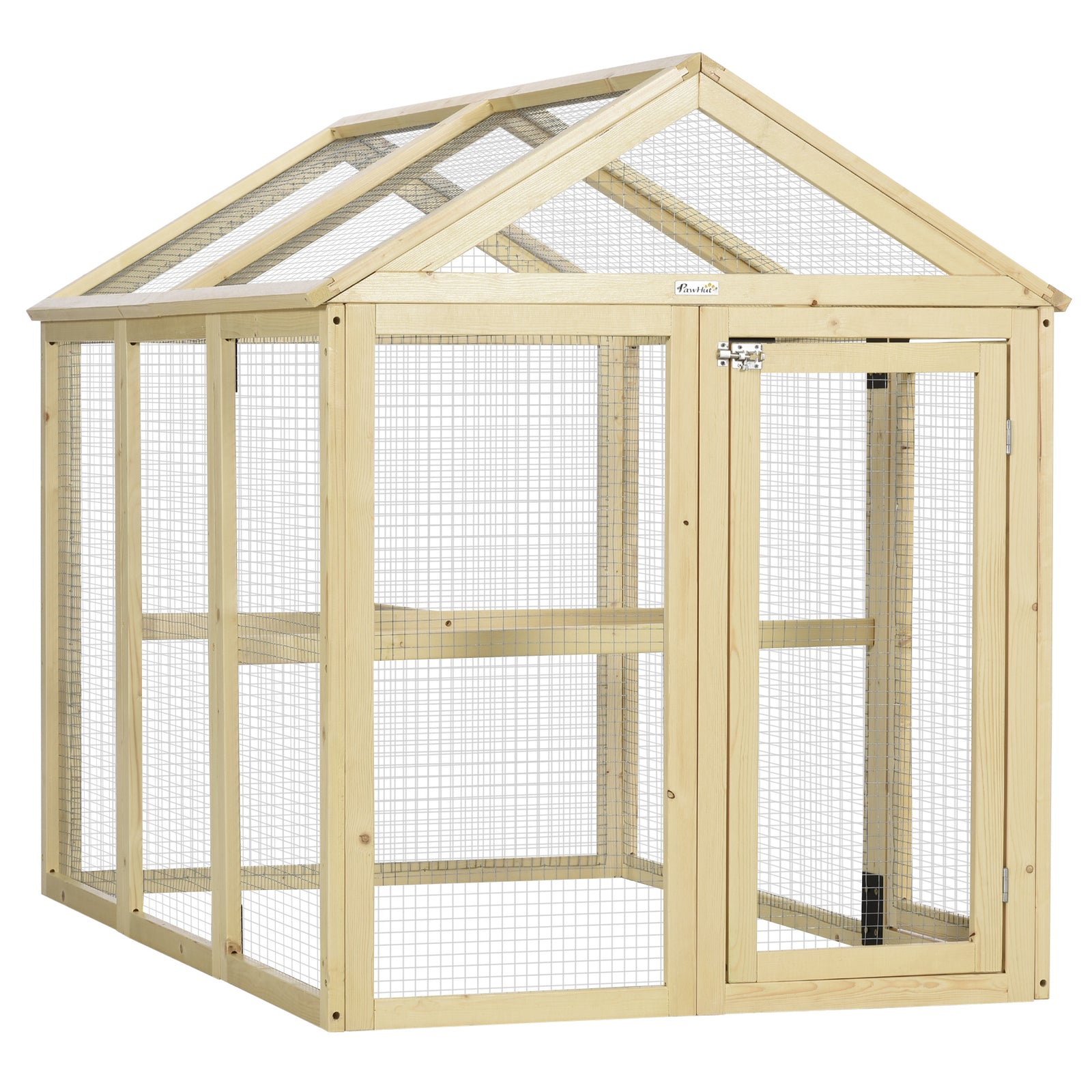 Pawhut Chicken Run, Wooden Chicken Coop W/ Combinable Design | Brown