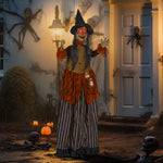 Outdoor Halloween Animatronic With Sound Activated, Light Up Eyes