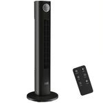 28db Tower Fan For Bedroom, 26 Ft/s Velocity Standing Fan | Black