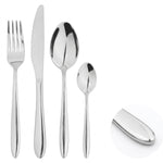 Cutlery Set Fork Spoon Sets Anydate Pointed End | Set of 16 | Silver