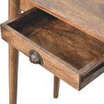 Artisan Furniture Solid Wood Nordic Writing Desk In Classic Grey