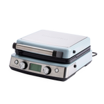 Elite Belgian Waffle Maker, Pfas-free Non-stick Ceramic Plates, Adjustable Controls | Light Blue