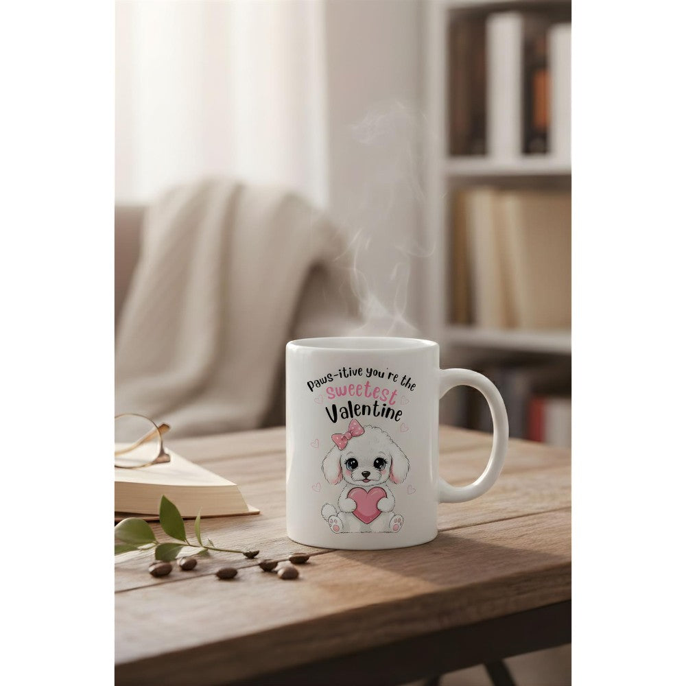 Dyzi Pawsitive You’re The Sweetest Valentine Printed Mug