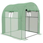 Polytunnel Greenhouse Uv-resistant Pe Cover 1.8x1.8x2m