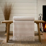 Elgin Supersoft Yarn Dyed Jacqaurd Throw | 130cm x 160cm | Pink