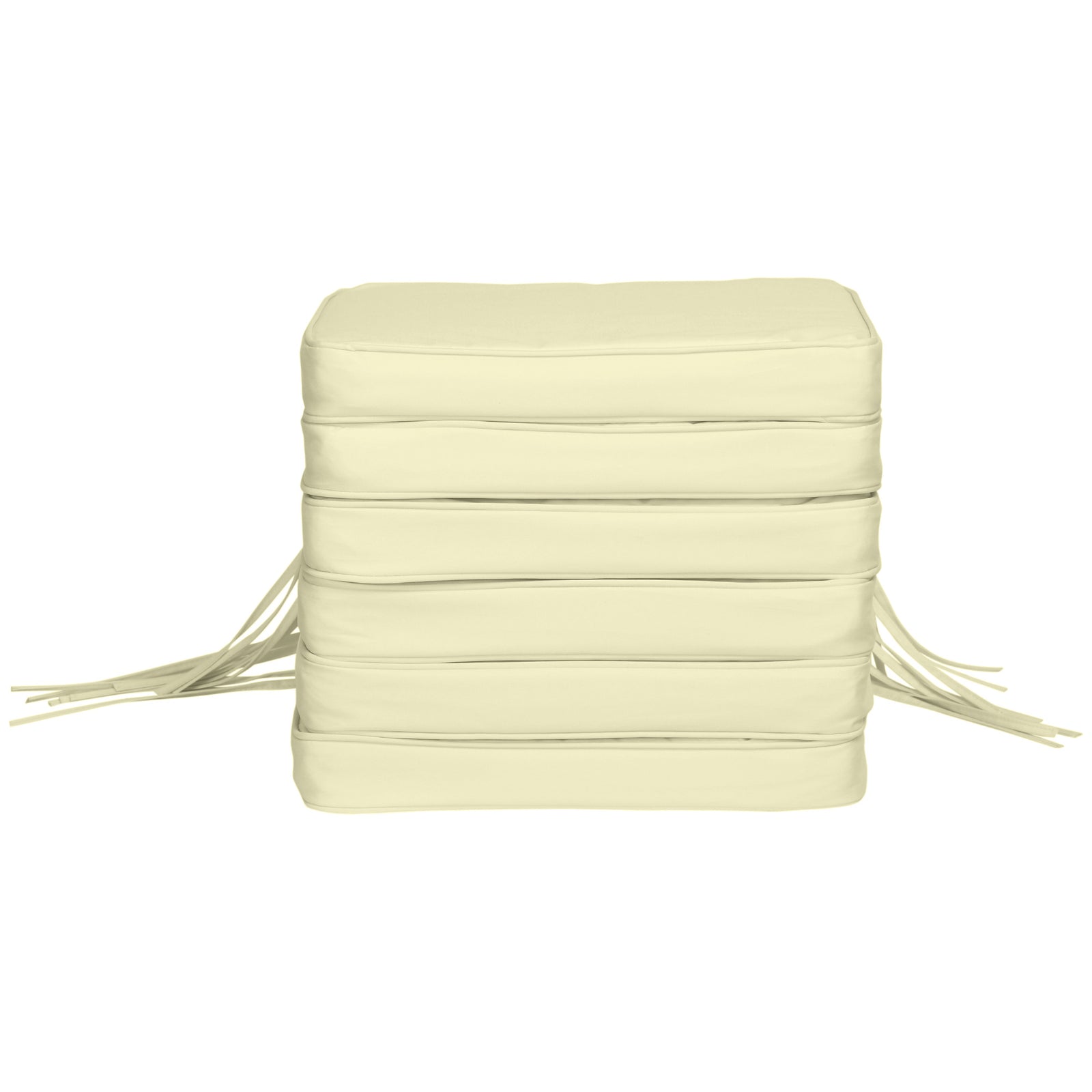 6-piece Chair Cushion Seat Pads Dining Chair Withstraps | Cream