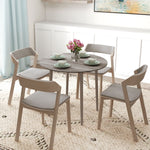 Folding Dining Table For 4, Round Drop Leaf Table