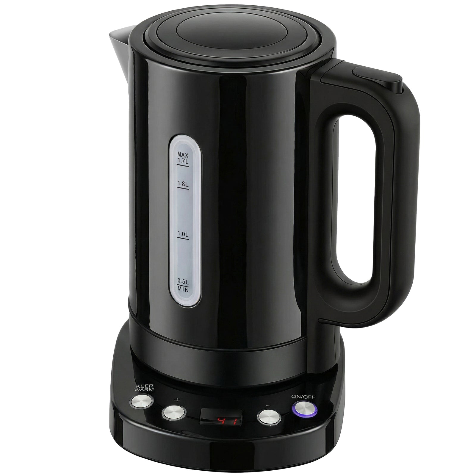 Electric Kettle, 1.7l Fast Boil, 3kw Water Kettle With Strix Thermost | Black