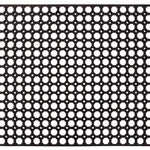 Rubber Ring Entrance Doormat | 120cm x 80cm | Black