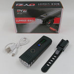 Dyzi Usb Rechargeable Bike Front Light: 4 Modes Daylight Sensor