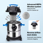 Wet Dry Vacuum Cleaner 20l 1200w Blowing Function Powerful Industrial | Blue