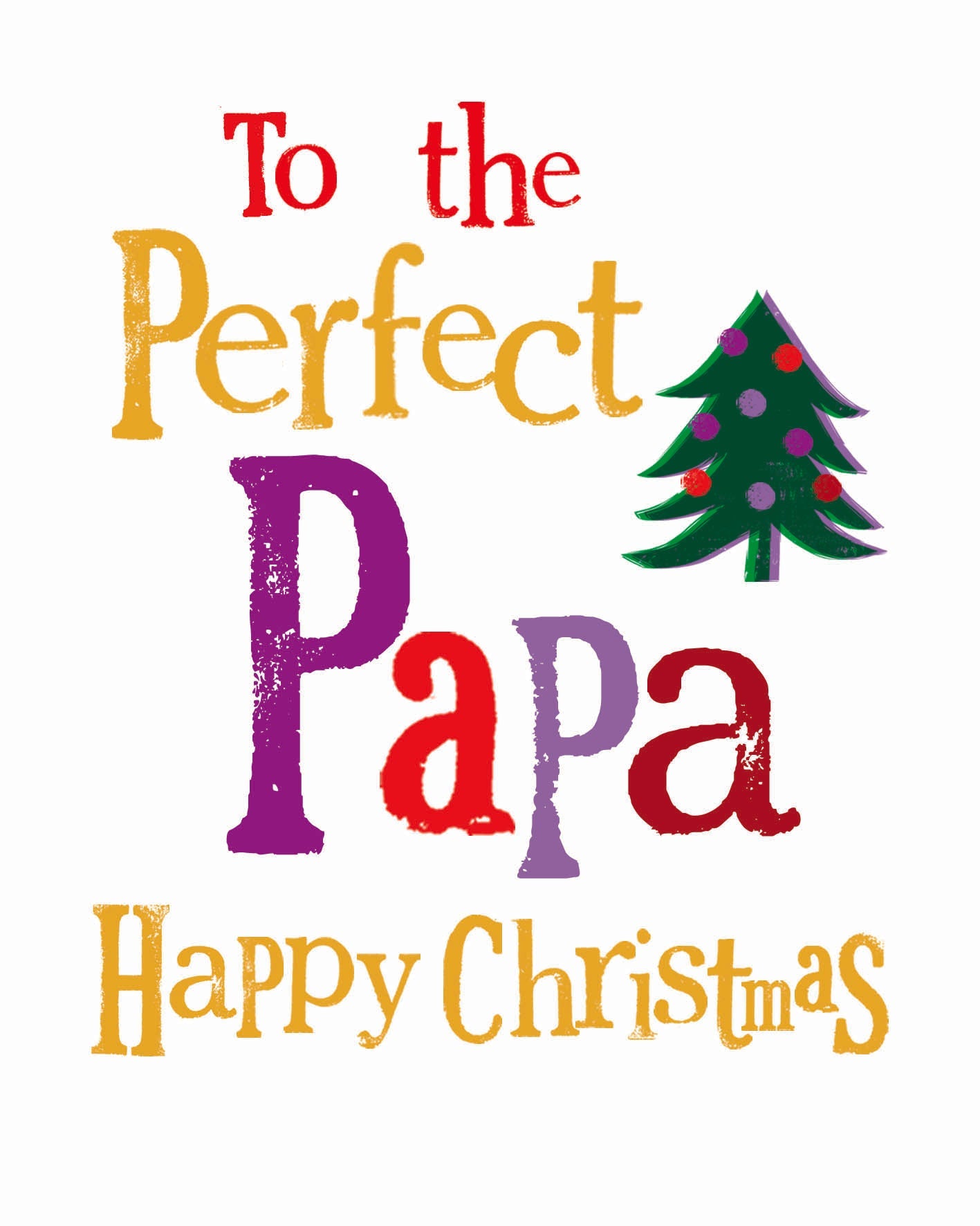 Papa' Dad Christmas Card Official Product