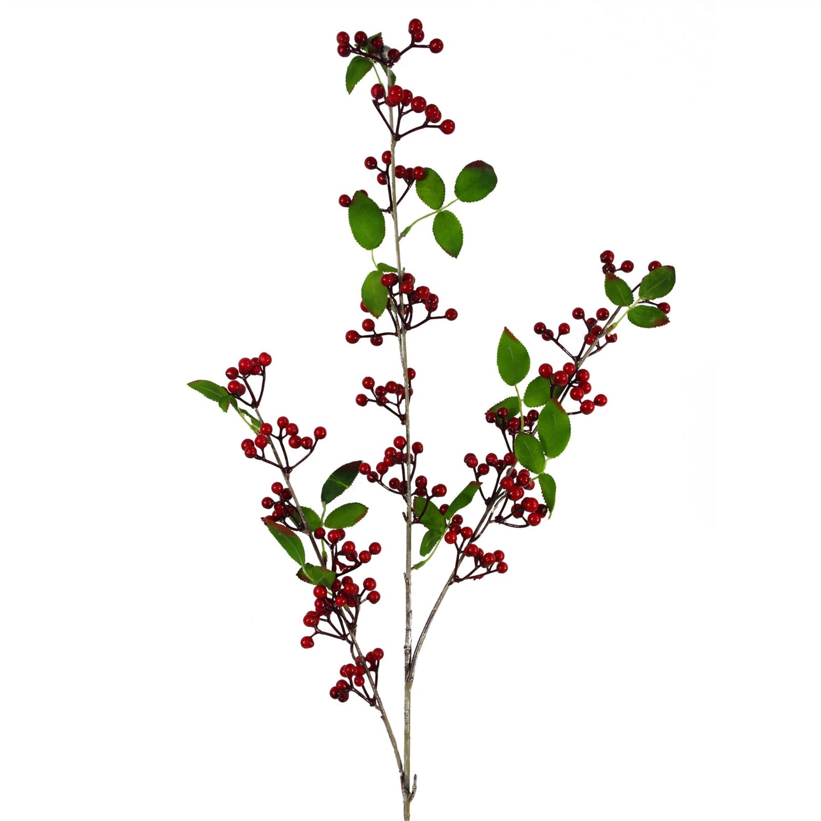 Artificial Red Christmas Berry Spray Branches 6 X 80cm