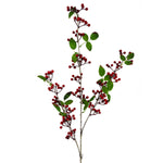 6 X 80cm Artificial Red Christmas Berry Spray