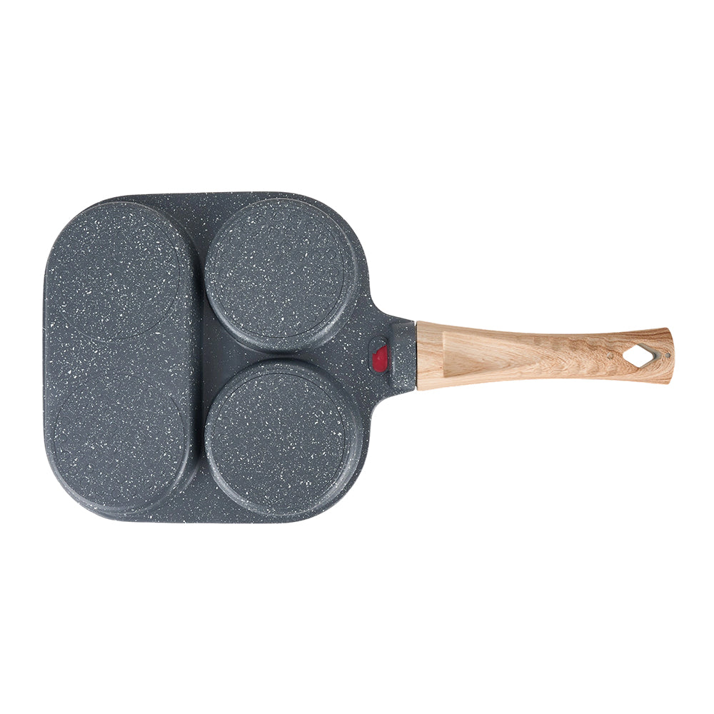 19cm W X 19cm W Non-stick 3-hole Egg Frying Pan