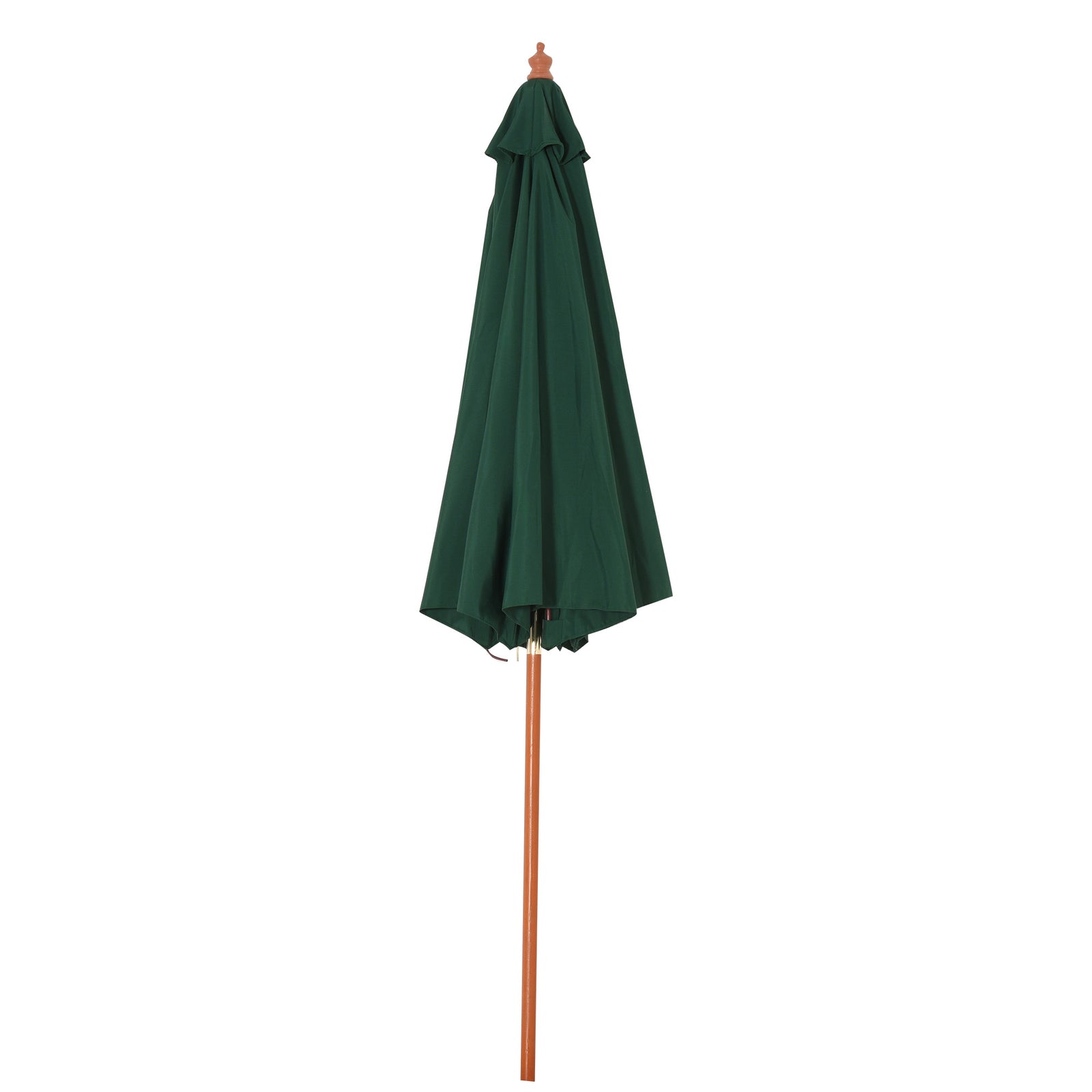 2.5m Wooden Garden Parasol Sun Shade | Green